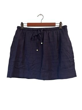 C&C California Navy Drawstring Linen Skort NWOT